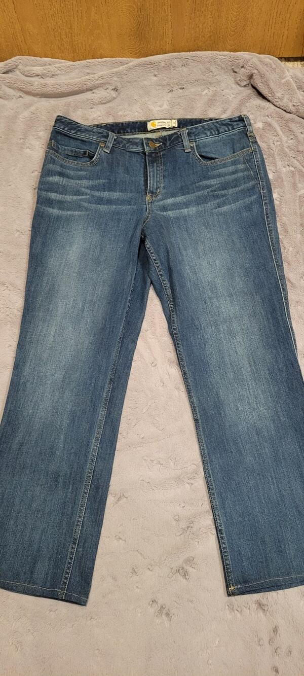 Carhartt Original Fit Straight Leg Jeans Womens 14 Regular Workwear Casual